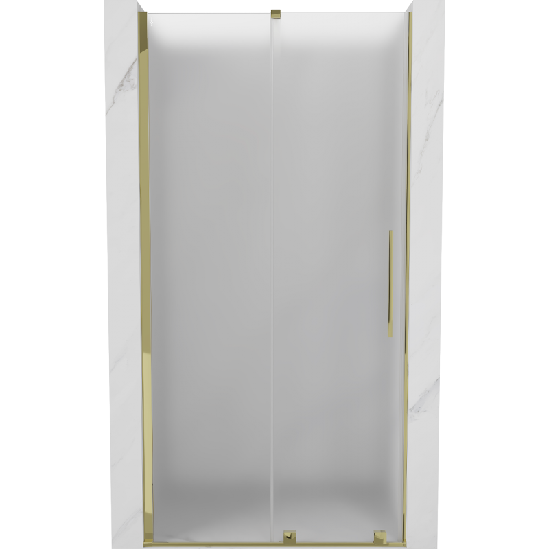 Mexen Velar uși duș glisante 110 cm, mat, auriu - 871-110-000-31-50