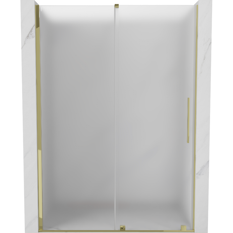 Mexen Velar uși de duș glisante 140 cm, mat, aurii - 871-140-000-31-50