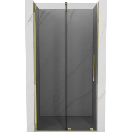 Mexen Velar uși de duș glisante 90 cm, grafit, aurii - 871-090-000-41-50
