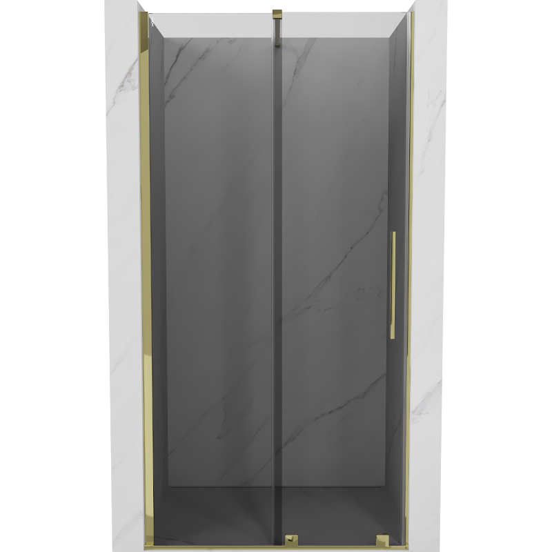 Mexen Velar uși de duș glisante 100 cm, grafit, auriu - 871-100-000-41-50