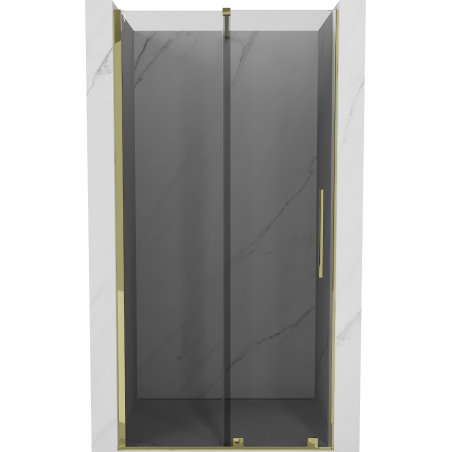 Mexen Velar drzwi prysznicowe extensibile 110 cm, grafit, auriu - 871-110-000-41-50