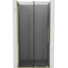 Uși de duș culisante Mexen Velar 110 cm, grafit, aurii - 871-110-000-41-50