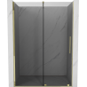 Mexen Velar uși de duș glisante 140 cm, grafit, auriu - 871-140-000-41-50
