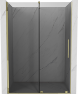 Mexen Velar uși de duș glisante 140 cm, grafit, auriu - 871-140-000-41-50
