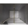 Mexen Velar drzwi prysznicowe extensibile 110 cm, grafit, auriu - 871-110-000-41-50