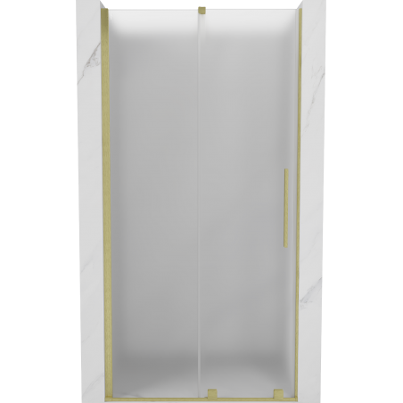 Mexen Velar uși de duș glisante 120 cm, înghețat, auriu periat - 871-120-000-31-55
