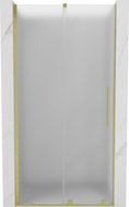 Mexen Velar uși de duș glisante 120 cm, înghețat, auriu periat - 871-120-000-31-55