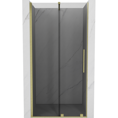 Mexen Velar uși de duș glisante 120 cm, grafit, auriu periat - 871-120-000-41-55