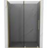 Mexen Velar uși de duș glisante 150 cm, grafit, auriu periat - 871-150-000-41-55