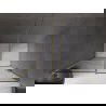 Mexen Velar uși duș glisante 130 cm, grafit, auriu periat - 871-130-000-41-55
