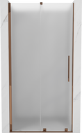 Mexen Velar uși de duș glisante 120 cm, înghețat, aur roz - 871-120-000-31-60