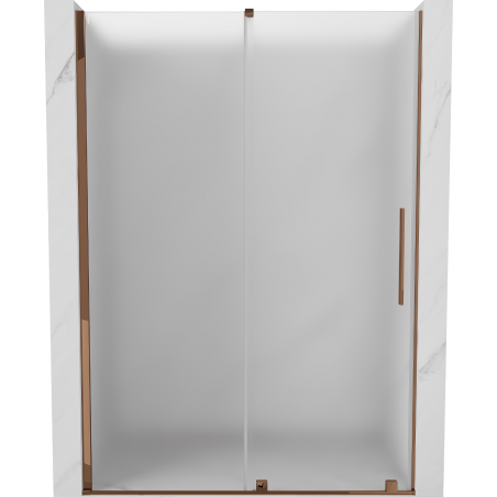 Mexen Velar uși de duș glisante 150 cm, mat, aur roz - 871-150-000-31-60