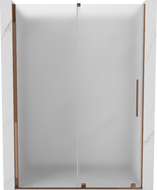 Mexen Velar toló zuhanyajtó, 150 cm, zúzmarás, rózsaarany - 871-150-000-31-60