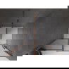 Mexen Velar uși de duș glisante 120 cm, grafit, aur roz - 871-120-000-41-60
