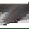 Mexen Velar ușă de duș glisantă 150 cm, grafit, aur roz - 871-150-000-41-60
