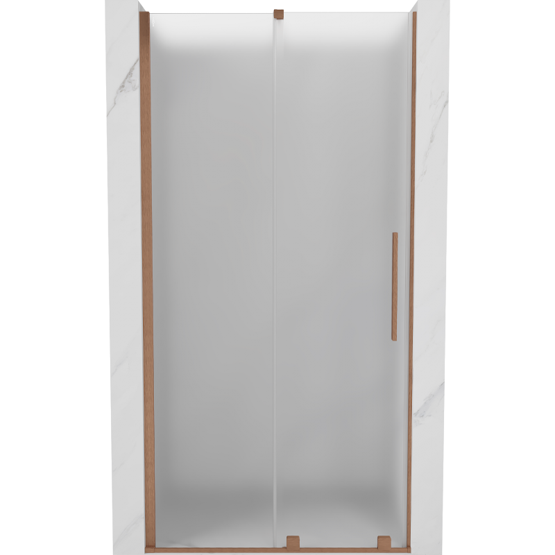 Mexen Velar uși de duș glisante 120 cm, zgură, cupru periat - 871-120-000-31-65