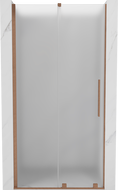 Mexen Velar uși de duș glisante 110 cm, geam mat, cupru periat - 871-110-000-31-65