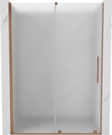 Mexen Velar uși de duș glisante 140 cm, înghețat, cupru periat - 871-140-000-31-65