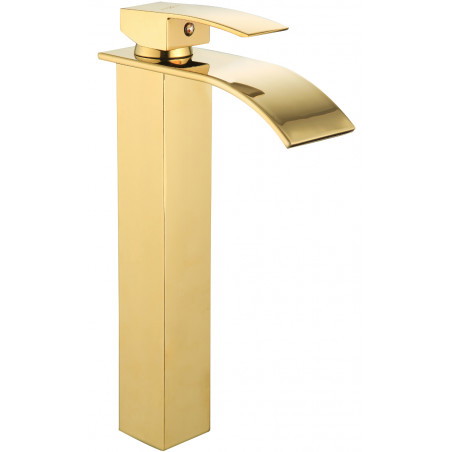 Mexen Aries baterie de chiuvetă înaltă, aurie - 744810-50