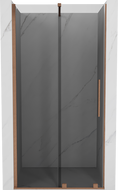 Mexen Velar uși de duș culisante 110 cm, grafit, cupru periat - 871-110-000-41-65