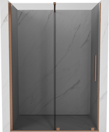 Mexen Velar uși de duș glisante 140 cm, grafit, cupru periat - 871-140-000-41-65