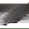Mexen Velar toló zuhanyajtó 140 cm, grafit, csiszolt réz - 871-140-000-41-65