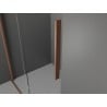 Mexen Velar toló zuhanyajtó 140 cm, grafit, csiszolt réz - 871-140-000-41-65