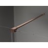 Mexen Velar toló zuhanyajtó 140 cm, grafit, csiszolt réz - 871-140-000-41-65