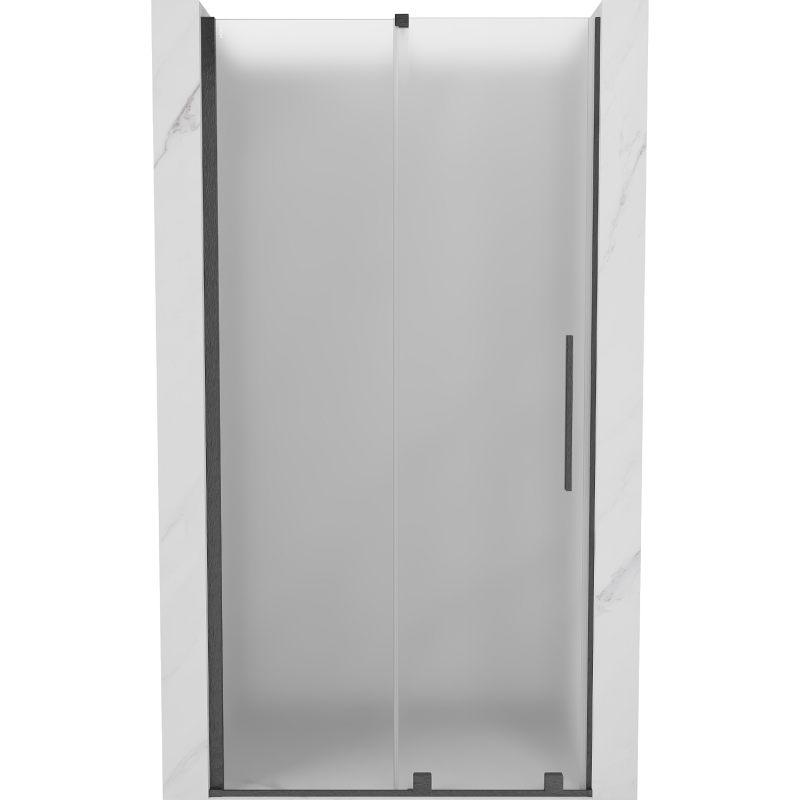Mexen Velar uși de duș glisante 110 cm, satin, gri armă periat - 871-110-000-31-66