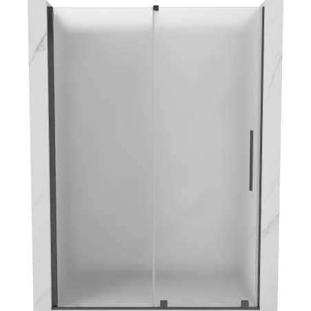 Mexen Velar uși de duș glisante 130 cm, mat, gri armă periat - 871-130-000-31-66