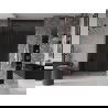 Mexen Velar toló zuhanyajtó 140 cm, grafit, szálcsiszolt gun gray - 871-140-000-41-66