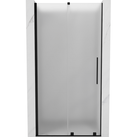 Mexen Velar uși de duș glisante 120 cm, înghețat, negre - 871-120-000-31-70