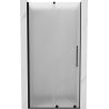Mexen Velar 120 cm-es tolóajtós zuhanyajtó, dérfólia, fekete - 871-120-000-31-70