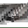 Mexen Velar 120 cm-es tolóajtós zuhanyajtó, dérfólia, fekete - 871-120-000-31-70