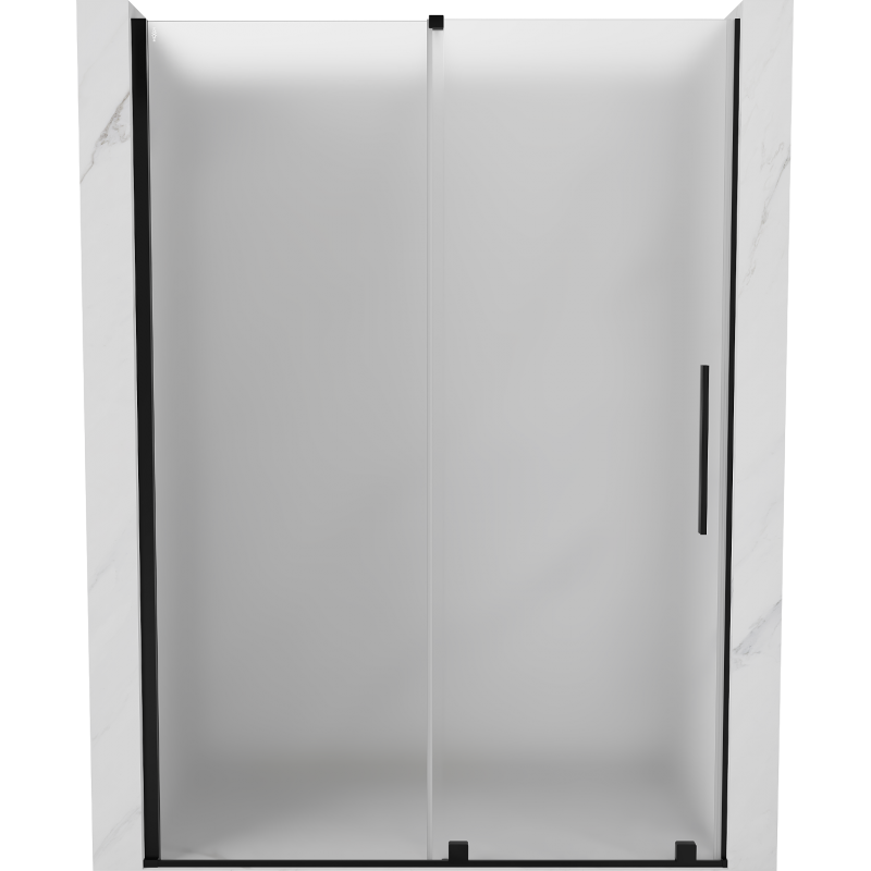 Mexen Velar uși duș glisante 160 cm, mat, negre - 871-160-000-31-70