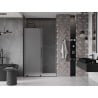 Mexen Velar uși de duș culisante 150 cm, înghețat, negre - 871-150-000-31-70