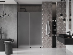 Mexen Velar uși de duș glisante 150 cm, mat, negre - 871-150-000-31-70