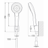 Mexen R-05 set de duș în puncte, Neagră - 785055052-70