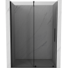 Mexen Velar uși de duș glisante 140 cm, grafit, negru - 871-140-000-41-70