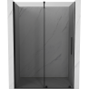 Mexen Velar uși de duș culisante 150 cm, grafit, negru - 871-150-000-41-70