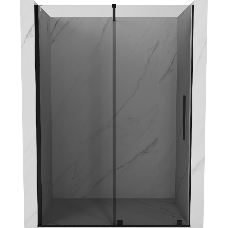 Mexen Velar uși de duș glisante 160 cm, grafit, negru - 871-160-000-41-70