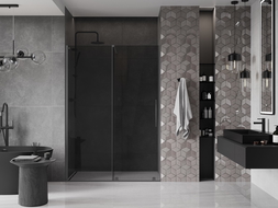 Mexen Velar usa de duș glisantă 150 cm, grafit, gun metal - 871-150-000-41-95