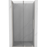 Mexen Velar tolóajtós zuhanyajtó 120 cm, áttetsző, kefélt nikkel - 871-120-000-01-97