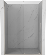 Mexen Velar uși de duș glisante 130 cm, transparente, nichel periat - 871-130-000-01-97