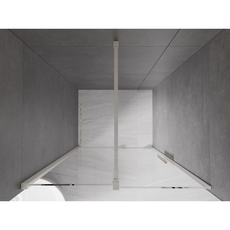 Mexen Velar uși de duș glisante 100 cm, transparente, nichel periat - 871-100-000-01-97