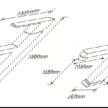 Mexen Emma baterie lavoar, auriu periat - 71900-50