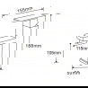 Bateria umywalkowa Mexen Emma, inox - 71900-00