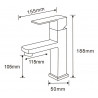 Mexen Emma baterie chiuvetă, inox - 71900-00