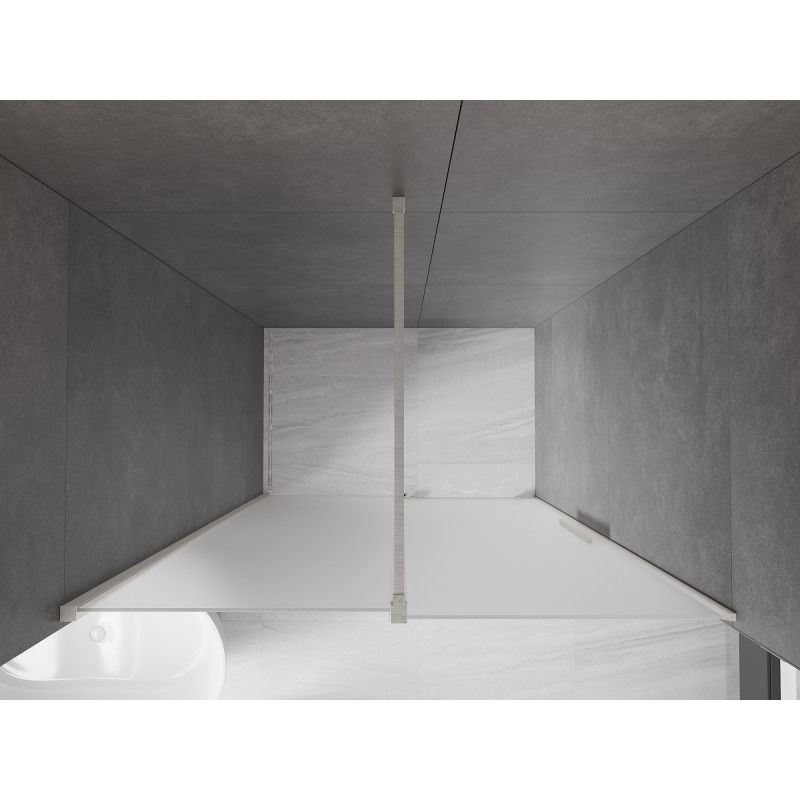 Mexen Velar uși de duș glisante 150 cm, mat, nichel periat - 871-150-000-31-97