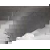 Mexen Velar uși de duș glisante 140 cm, înghețat, nichel periat - 871-140-000-31-97